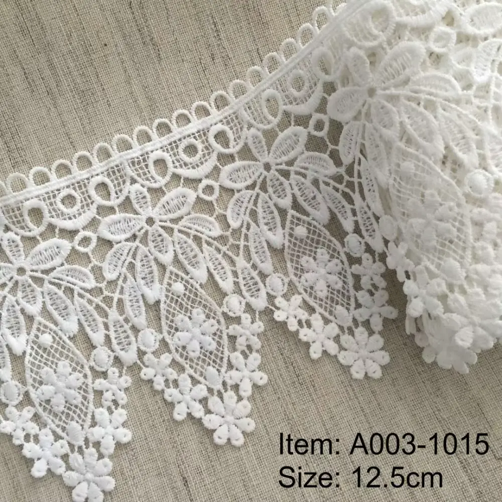 Customizable Fashionable White Milk Silk Embroidered Lace Clothing Accessories Customizable Fashionable White Milk Silk Embroidered Lace Clothing Accessories