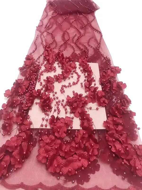New Arrival Fashion Luxury 3d Embroidery Sequin Lace Fabric Liturgical Lace Fabric