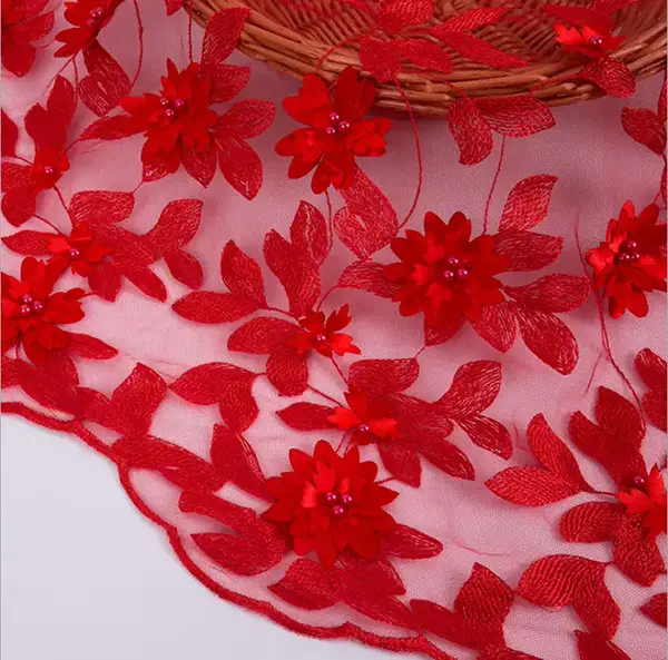 New Arrival Fashion Luxury 3d Embroidery Sequin Lace Fabric Liturgical Lace Fabric